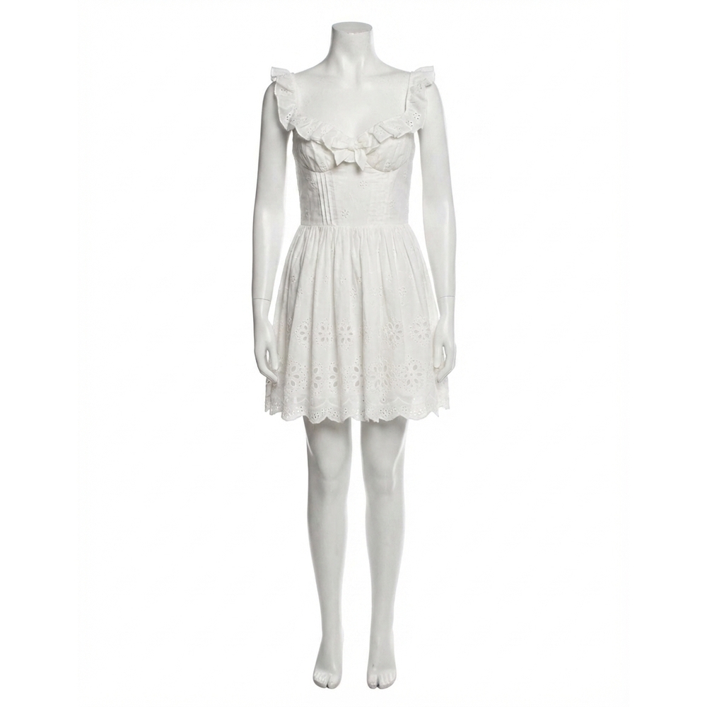 NEW KESTAN aolani mini dress in white